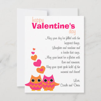 Sweet Love Owls Holiday Card