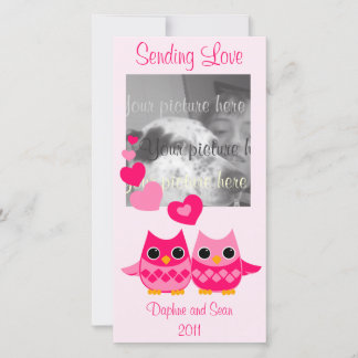 Sweet Love Owls Holiday Card