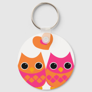 Sweet Love Owls Keychain