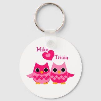 Sweet Love Owls Keychain