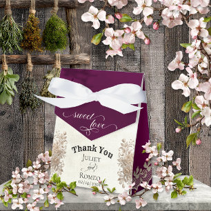 Sweet Love - Plum Favor Boxes
