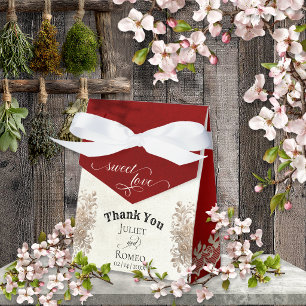 Sweet Love - Red Favor Boxes