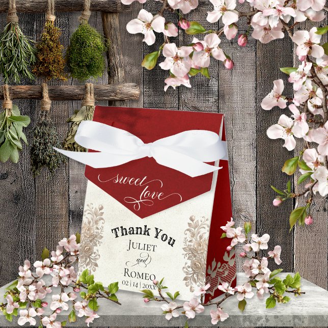 Sweet Love - Red Favor Boxes (Creator Uploaded)