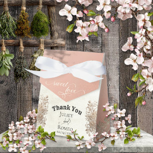 Sweet Love - Rose Gold Favor Boxes