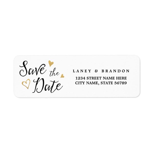 Sweet Love Save The Date Return Address Labels