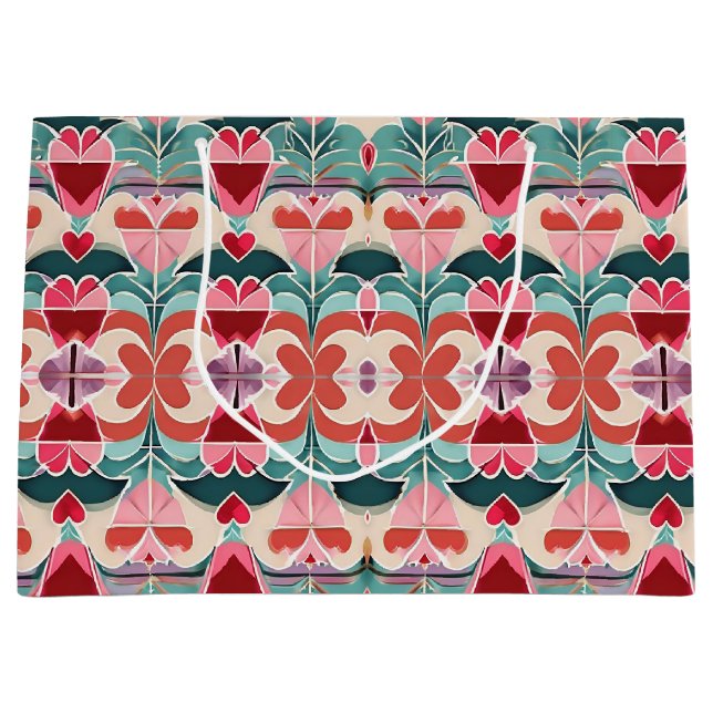 Sweet Love Symphony Wrapping Paper Large Gift Bag (Front)