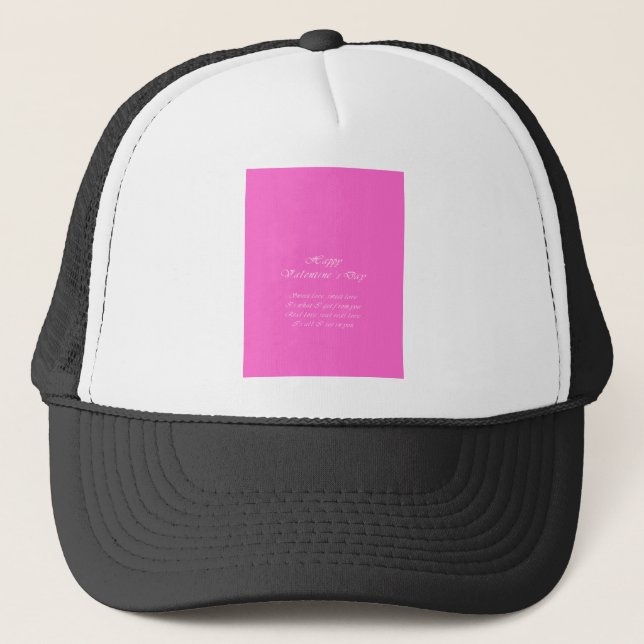 Sweet love valentine's day trucker hat (Front)