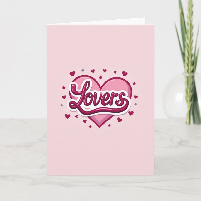 Sweet Lovers Valentine Card (Front)