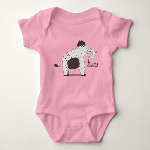 Sweet Luna The Elephant Baby Jersey Bodysuit 