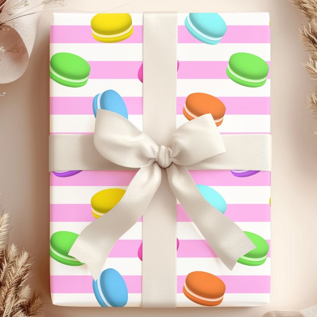 Sweet Macaroon Rainbow Baking Wrapping Paper (Creator Uploaded)