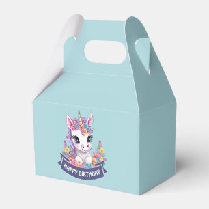 Sweet Magical Baby Unicorn  Favor Boxes