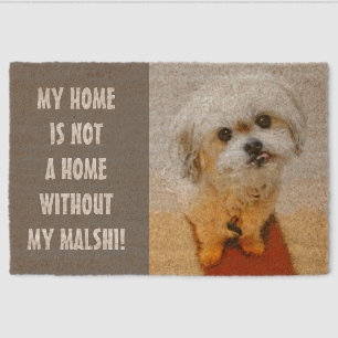 Sweet Malshi Dog Fiber Doormat