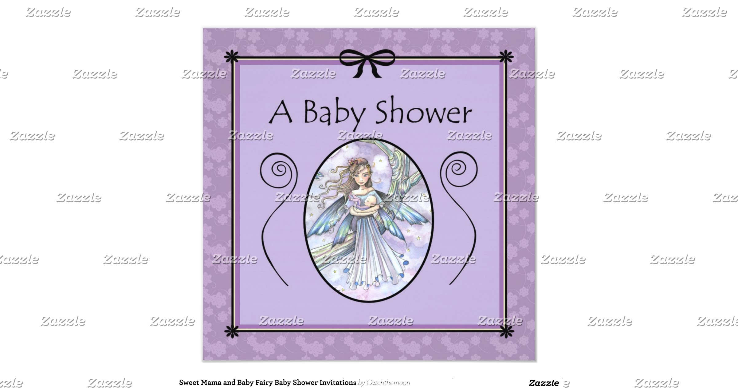 sweet_mama_and_baby_fairy_baby_shower_invitations ...
