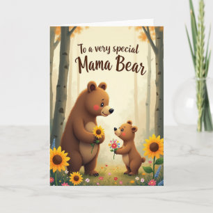 Sweet Mama Bear Day Art Card