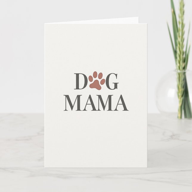 Sweet Mamas Day Paw Print Card (Front)