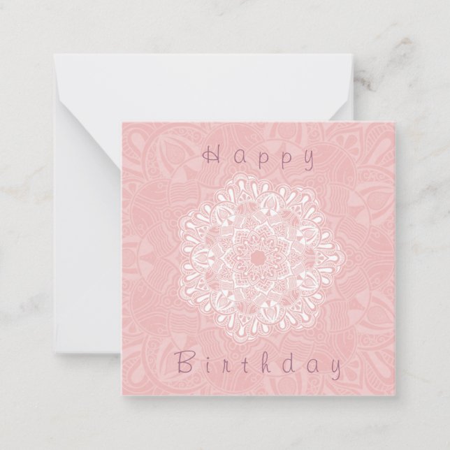 Sweet Mandala Note Card (Front)