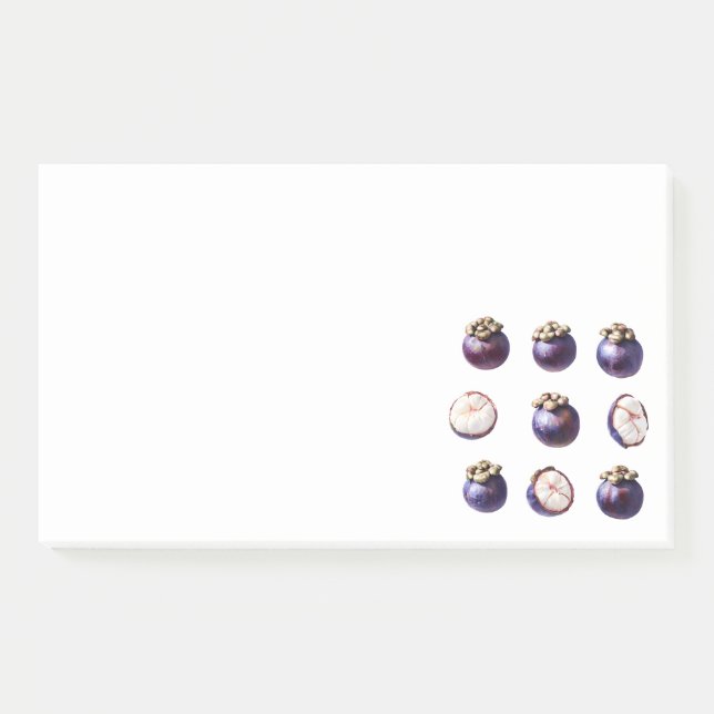 Sweet Mangosteen Tropical Fruit Post-it Notes (Front)