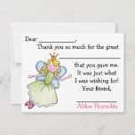 Sweet Manners Fairy Fill In Thank You Notes at Zazzle