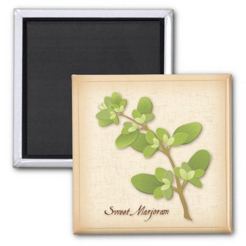 Sweet Marjoram Herb Magnet