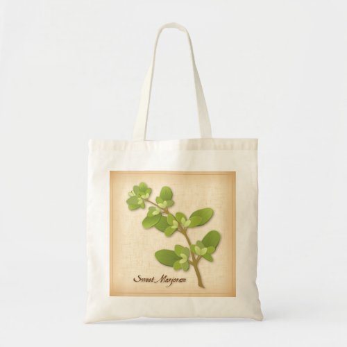 Sweet Marjoram Herb Tote Bag