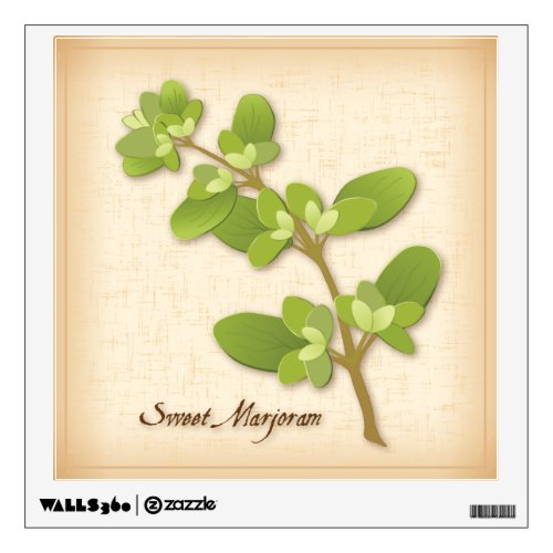 Sweet Marjoram Herb Wall Sticker