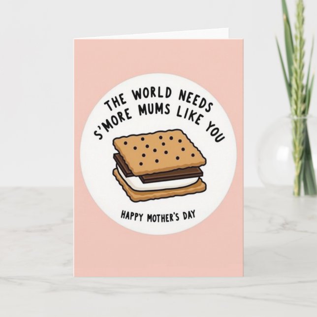 Sweet Marshmallow Mums Card (Front)