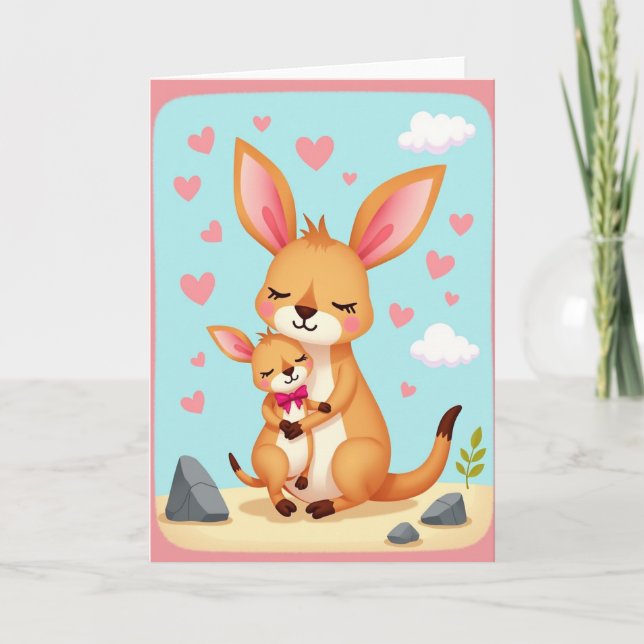 Sweet Marsupial Love Card (Front)