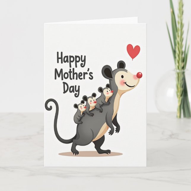 Sweet Marsupial Mothers Day Card (Front)