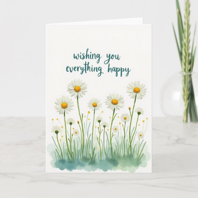 Sweet Meadow Birthday Card (Front)