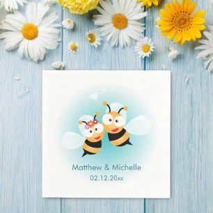 Sweet Meant To Bee Cute Wedding Party Napkins