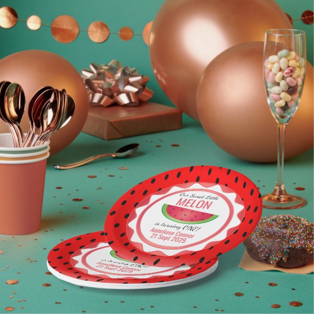Sweet Melon Birthday Paper Plates (Multi)