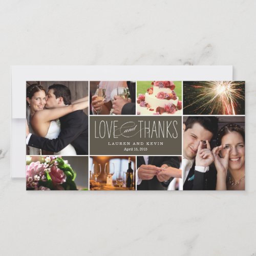 Sweet Memories Wedding Thank You Photo Cards