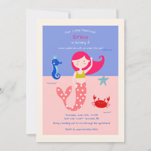 Sweet Mermaid Invitation