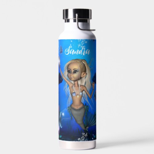 Sweet mermaid water bottle