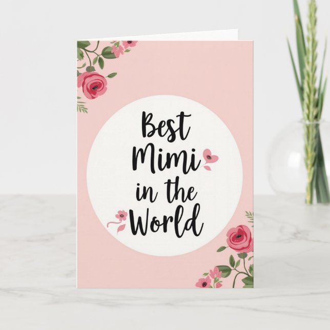 Sweet Mimi Roses Card (Front)