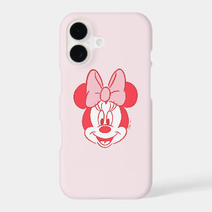 Sweet Minnie Mouse Bow Face Line Art iPhone 17 Case