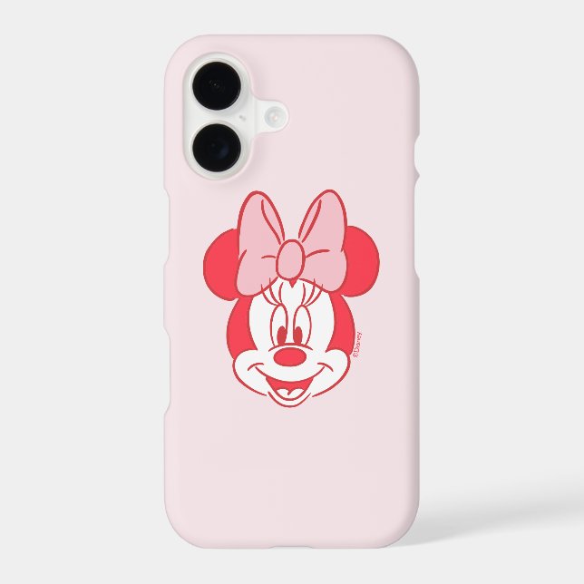 Sweet Minnie Mouse Bow Face Line Art Case-Mate iPhone Case (Back)