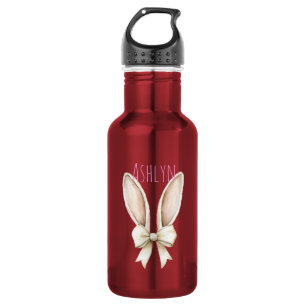 Sweet Mint Easter Bunny Ears Stainless Steel Water Bottle