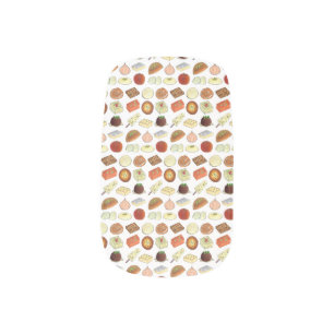 Sweet Mithai Indian Cuisine Foods Confection Print Minx Nail Art