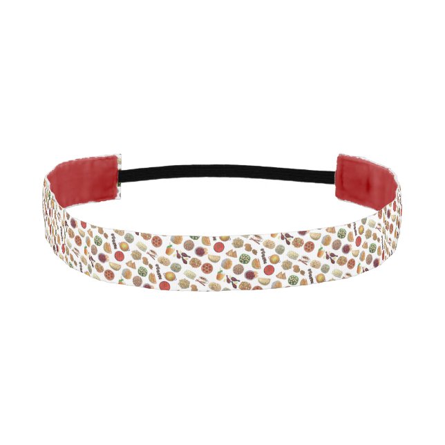 Sweet Mithai Indian Cuisine Foods Illustration Art Athletic Headband (Front)