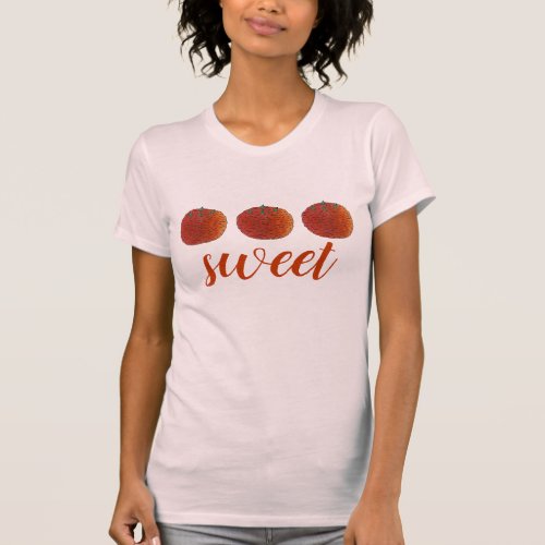Sweet Mithais Indian Candy Sweets Foodie Print T_Shirt