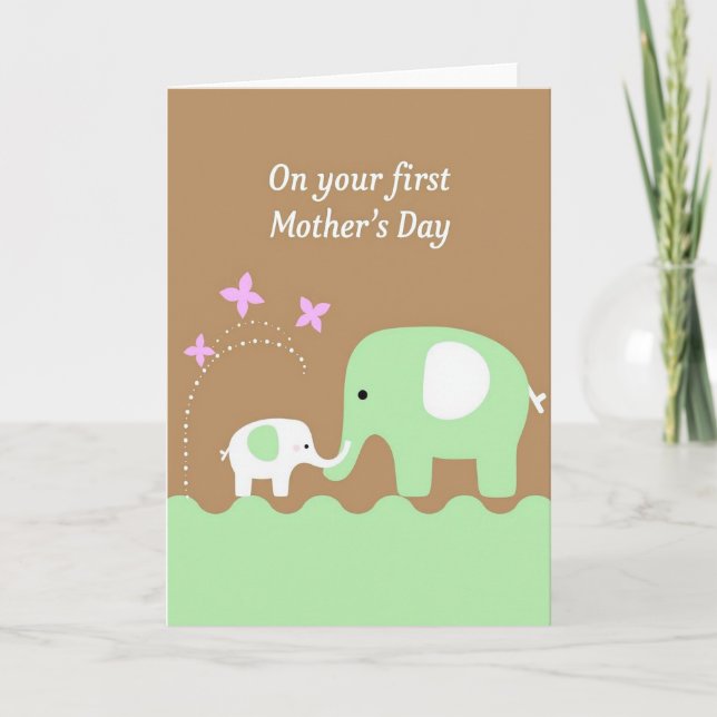 Sweet Mocha Mothers Day Creature Card (Front)