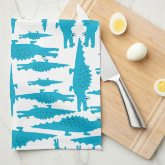 Sweet Modern Alligator Baby Shower Gifts Kitchen Towel