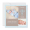 Sweet & Modern Baptism Baby Boy Invitation