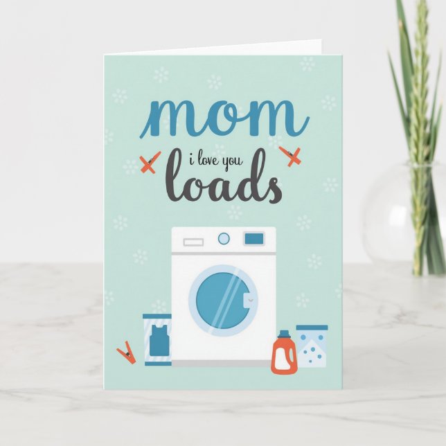 Sweet Mom Aircraft Loads Love Card (Front)