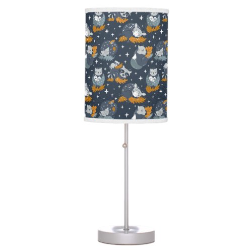 Sweet Mom and Baby Animals Table Lamp
