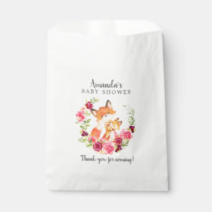 Sweet Mom & Baby Fox Shower Favor Bags