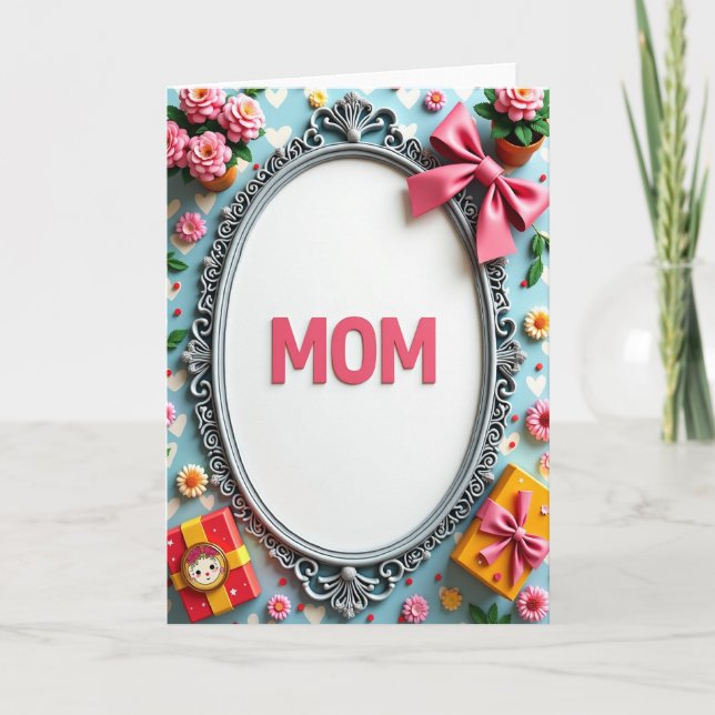 Sweet Mom Confetti Celebration Card (Front)