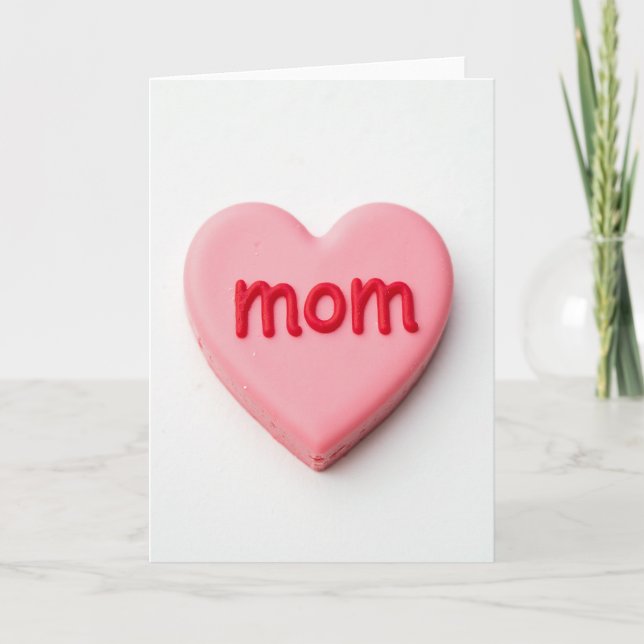 Sweet Mom Heart Treat Card (Front)