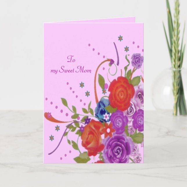Sweet Mom - Mother's Day Card (Front)